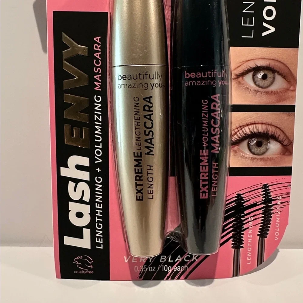 Beautifully Amazing You Smudge Free Lengthening Volumizing Mascara Duo.